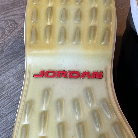 Nike Jordan ADG 4 Golf Shoes Black Leather Mens 12 UK‎ 11 EU 46 - Picture 9 of 11